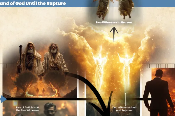 The Antichrist and the two witnesses, on the prophecy chart
