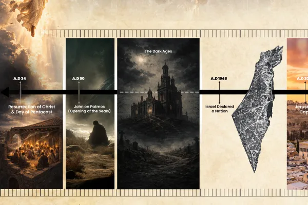 The Church Age, on the prophecy chart